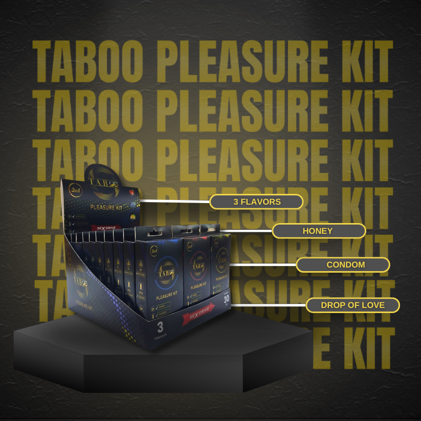 TABOO PLEASURE KIT DISPLAY BOX